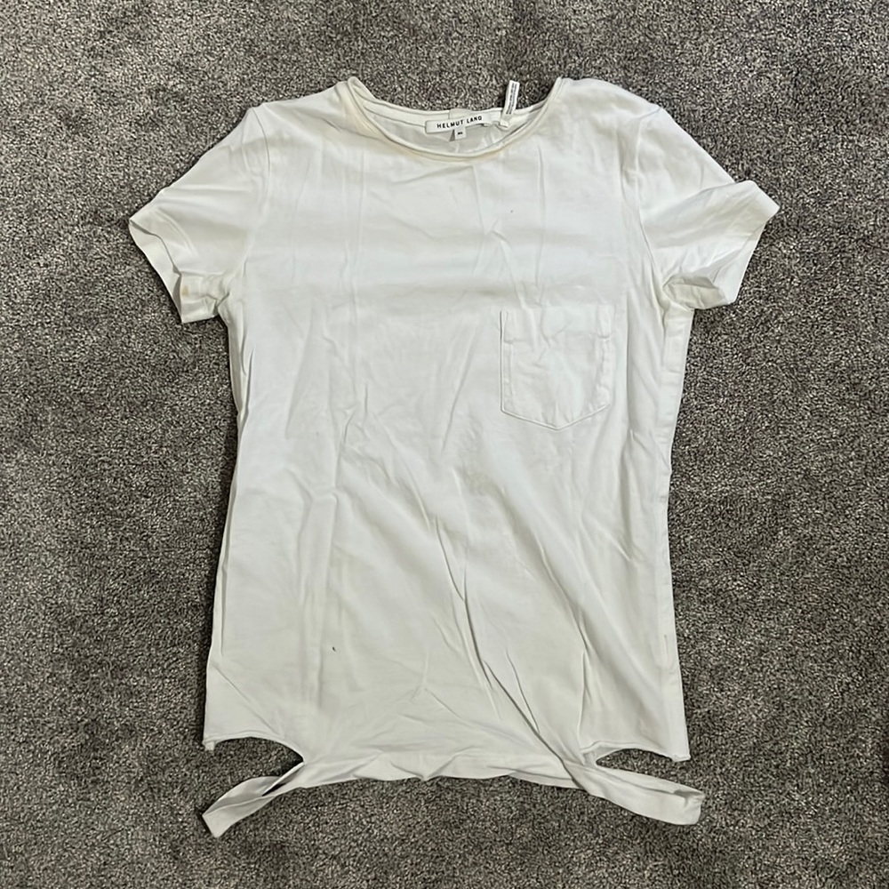 Slash hem tee HELMUT LANG